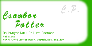 csombor poller business card